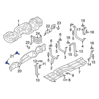 Ford OE - Fuel Tank Shield Clip
