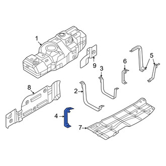 Ford OE - Rear Right Fuel Tank Skid Plate Bracket