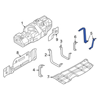 Ford OE - Rear Right Fuel Tank Skid Plate Bracket