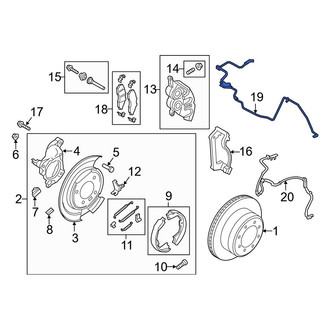 Ford OE - Rear Left Brake Hydraulic Hose
