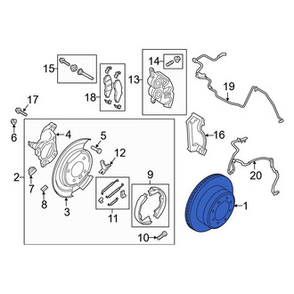 Ford OE - Rear Disc Brake Rotor