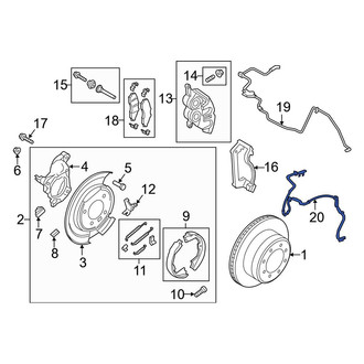 Ford OE - Front ABS Wheel Speed Sensor