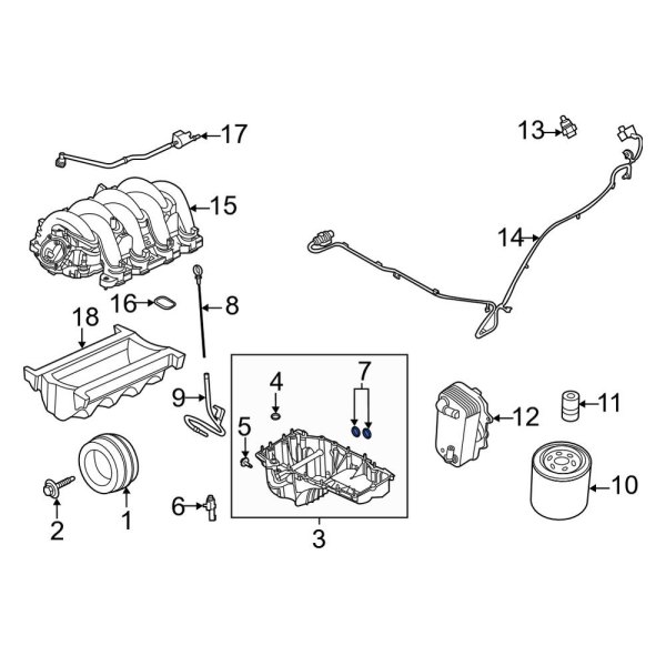 Engine Variable Displacement Oil Control Solenoid Gasket