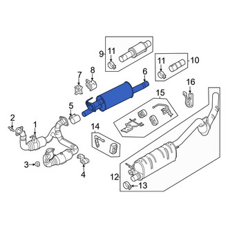 Ford OE - Center Exhaust Intermediate Pipe