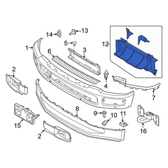 Ford OE - Front Lower Radiator Support Air Deflector