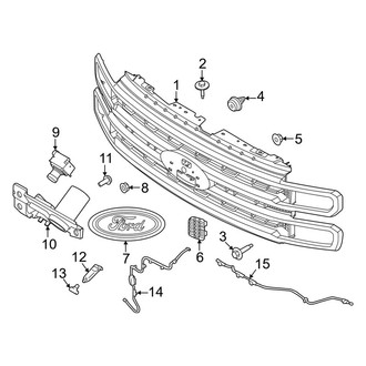 Ford OE - Grille & Components (W/O Appearance Package), (Lariat)
