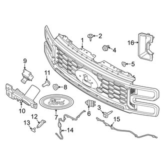 Ford OE - Grille & Components (With Appearance Package), (XL / XLT)