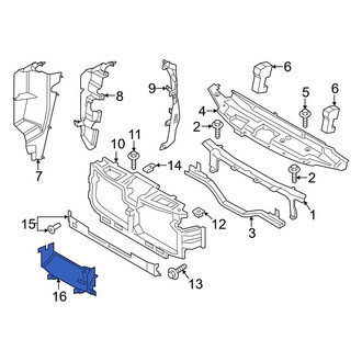 Ford OE - Front Lower Radiator Support Air Deflector
