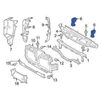 Ford OE - Front Lower Radiator Support Air Deflector