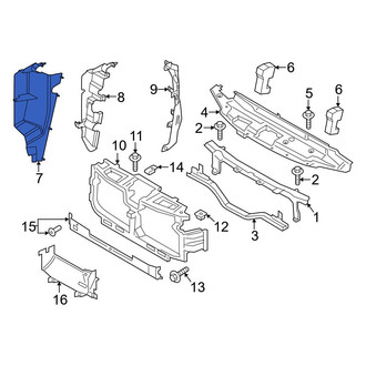 Ford OE - Front Right Outer Radiator Support Baffle