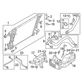 Ford OE - Cooling - Radiator & Components (6.8L)