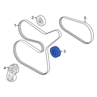 Ford OE - Lower Accessory Drive Belt Idler Pulley