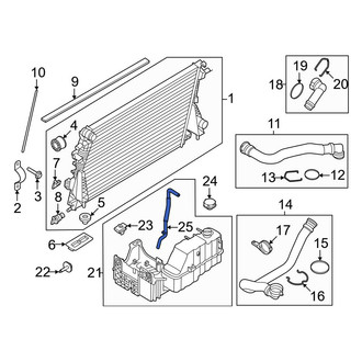 Ford OE - Engine Coolant Overflow Hose