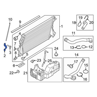Ford OE - Radiator Mount Bracket