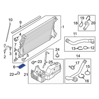 Ford OE - Radiator Mount Bracket