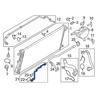 Ford OE - Upper Radiator Coolant Hose
