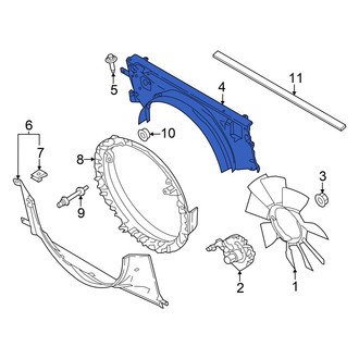 Ford OE - Front Upper Engine Cooling Fan Shroud
