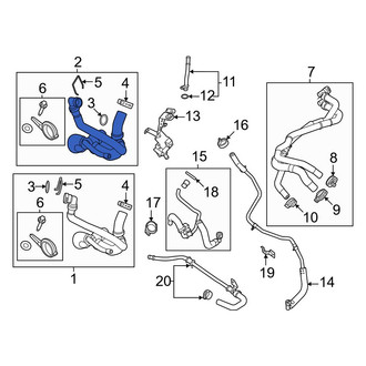 Ford OE - Engine Coolant Overflow Hose