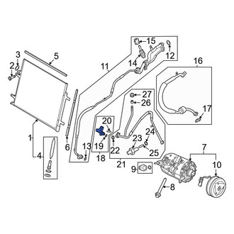 Ford OE - Rear A/C Refrigerant Discharge Hose