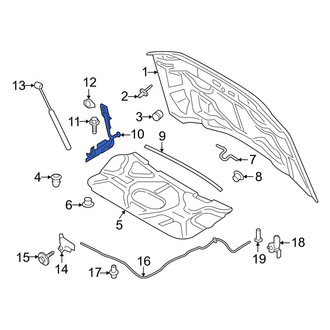Ford OE - Front Left Hood Hinge