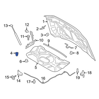 Ford OE - Front Hood Stop Buffer