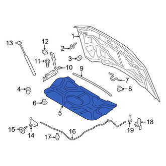 Ford OE - Front Hood Insulation Pad