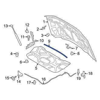Ford OE - Front Hood Seal