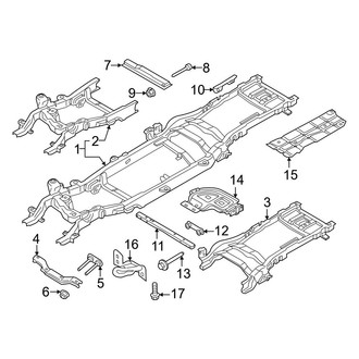 Ford OE - Frame & Components (Regular Cab), (Regular Cab)