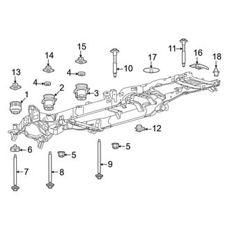 Ford OE - Frame & Components (Body Mounting), (Regular Cab)