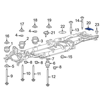 Ford OE - Rear Left Upper Body Mount Cushion Nut