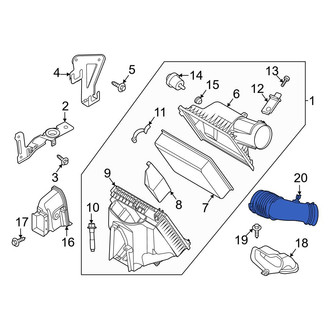 Ford OE - Rear Engine Air Intake Hose