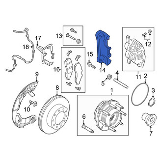Ford OE - Front Disc Brake Caliper Bracket