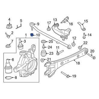 Ford OE - Suspension Track Bar Nut