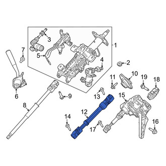Ford OE - Lower Steering Shaft