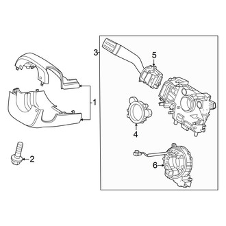 Ford OE - Steering Column - Shroud, Switches & Levers (Manual Adjust)