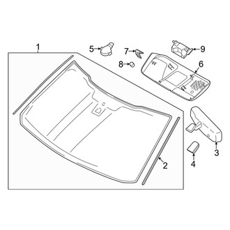 Ford OE - Windshield - Glass (XL)