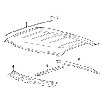 Ford OE - Cab - Roof & Components (Regular Cab), (Regular Cab)