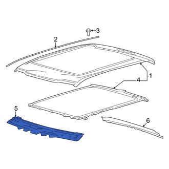 Ford OE - Front Roof Header Panel