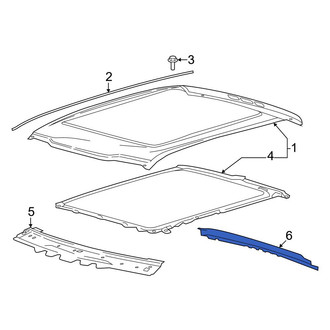 Ford OE - Rear Roof Header Panel