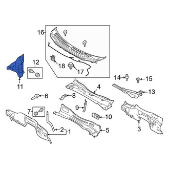 Ford OE - Right Cowl Side Panel