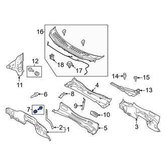 Ford OE - Cowl Panel Bolt