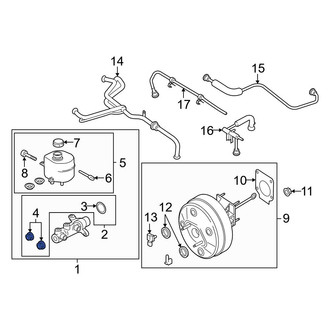 Ford OE - Brake Master Cylinder Nut