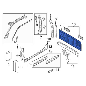 Ford OE - Rear Truck Cab Back Panel
