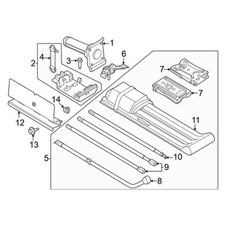 Ford OE - Cab - Jack & Components (Regular Cab), (Regular Cab)