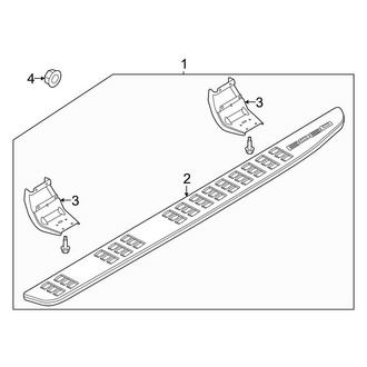 Ford OE - Cab - Running Board (Production, Accent Color), (King Ranch / Lariat / Platinum / XL / XLT Crew Cab)