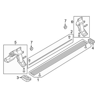 Ford OE - Cab - Running Board (Production, Type 4, Power Deployable), (SuperCab)