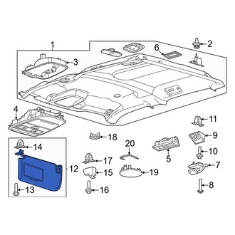 Ford OE - Right Sun Visor
