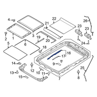 Ford OE - Sunroof Guide Jaw