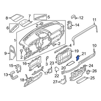 Ford OE - Right Instrument Panel Cover Cap