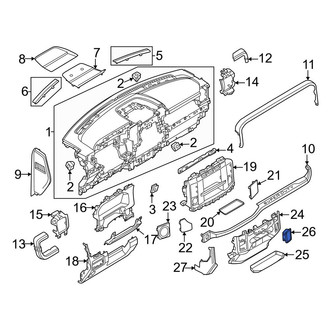 Ford OE - Right Instrument Panel Cover Cap